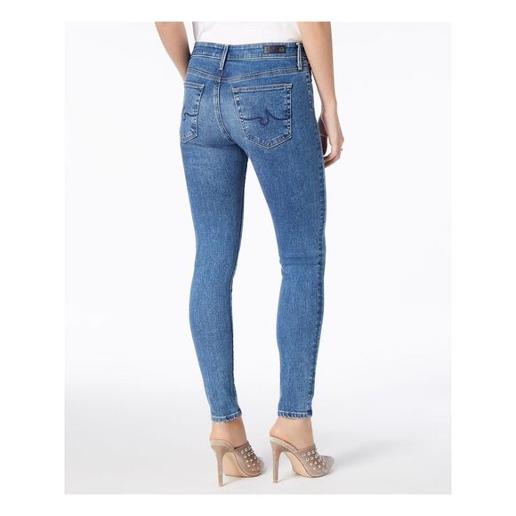 ADRIANO GOLDSCHMIED Womens Navy Skinny Jeans Size: 24 Waist - Picture 2 of 3